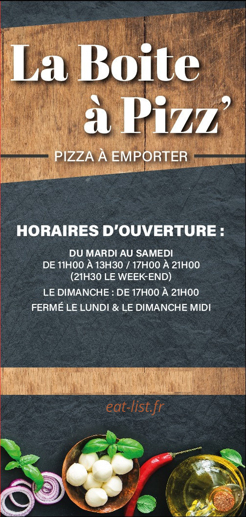 La boîte à pizz — carte page 1