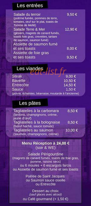 La Tour de Pizz' — carte page 5