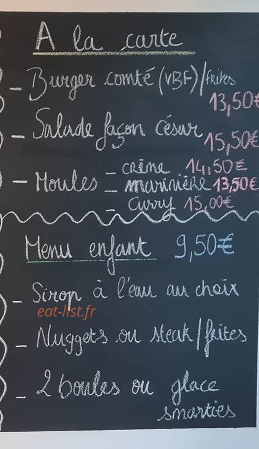 A mon Resto — carte page 2