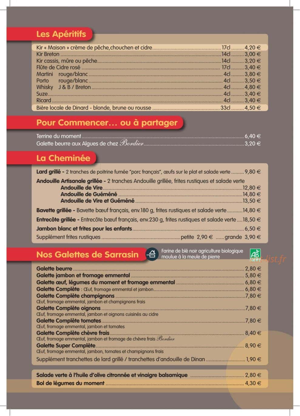 Le Galichon — carte page 1