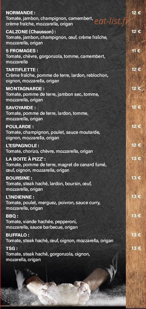 La boîte à pizz — carte page 2