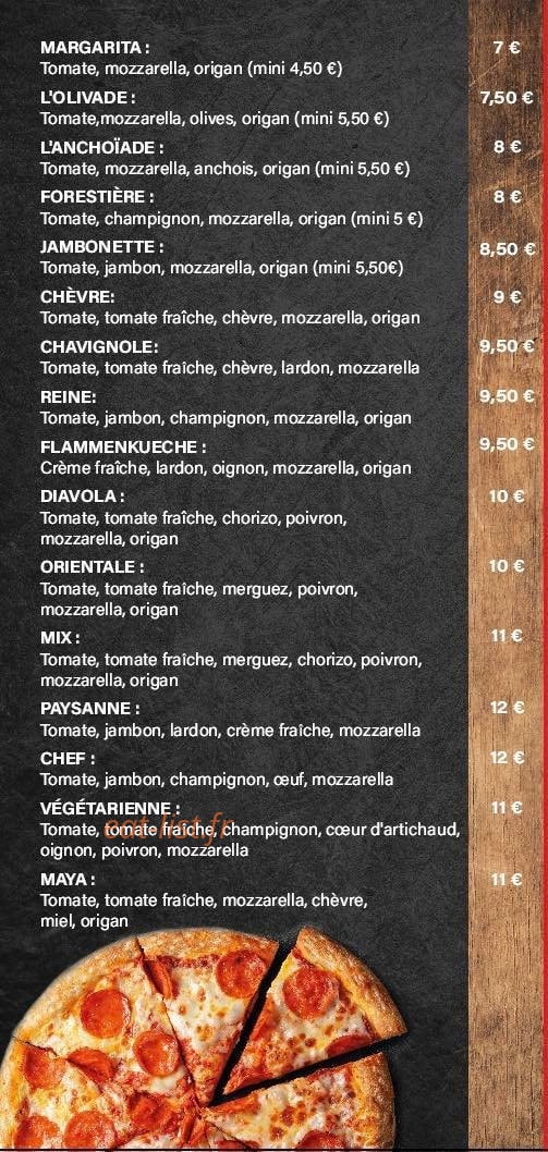 La boîte à pizz — carte page 1