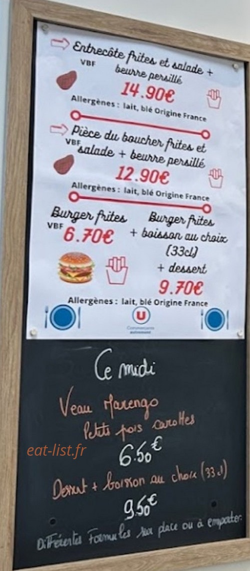 Le Snacking — carte page 1