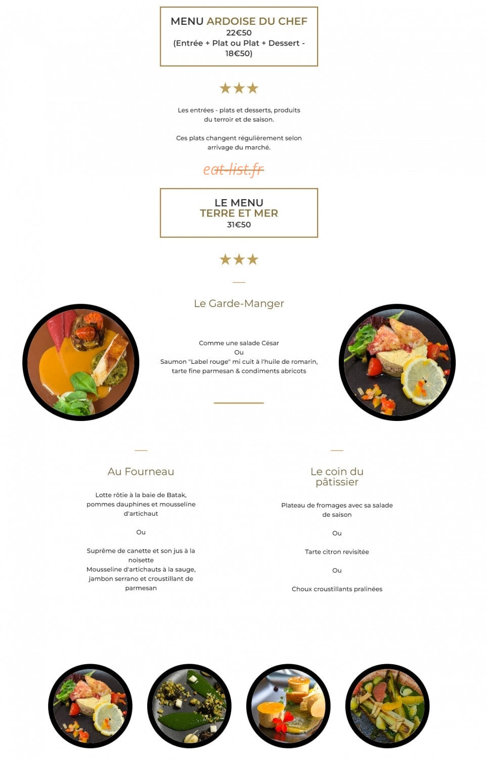 Le Lion d'Or — carte page 1