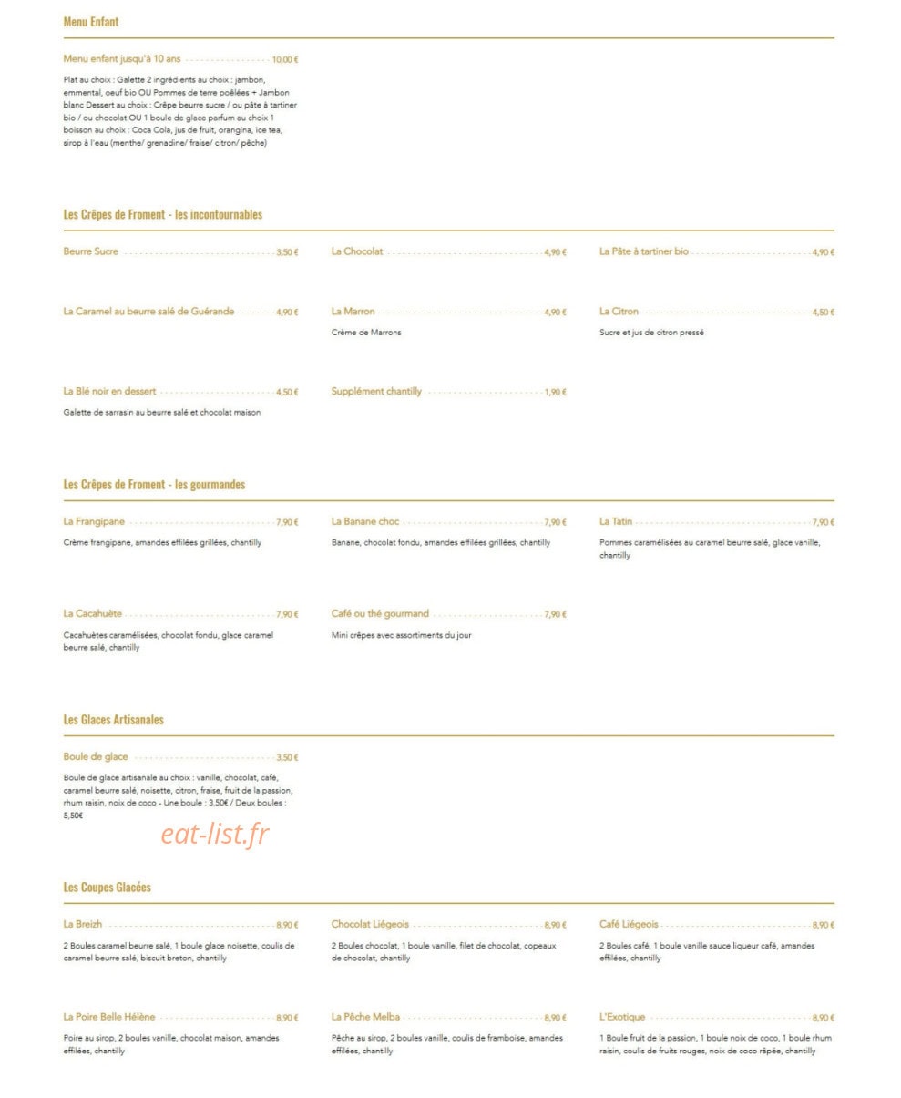 Mad'moiselle Crêpes — carte page 2