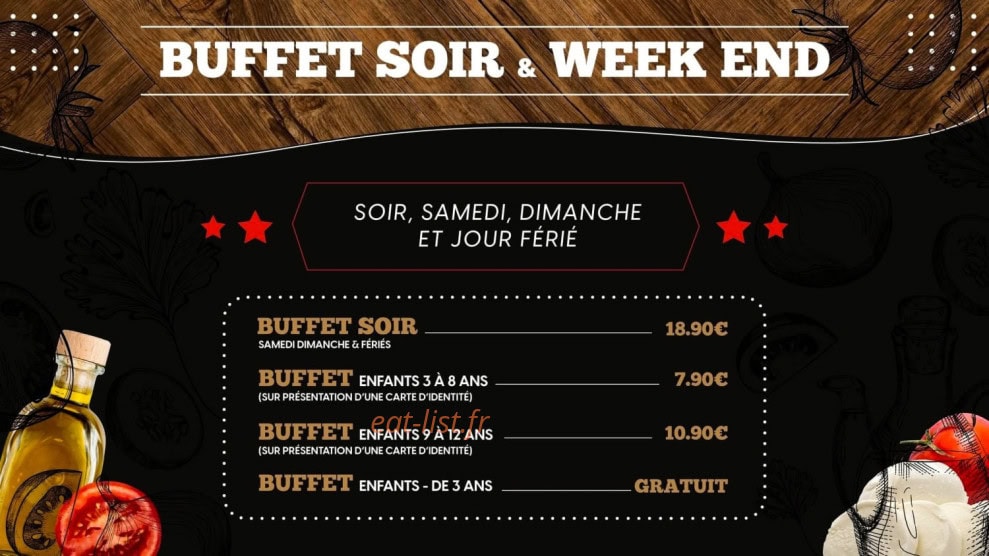 All Pizza & Pasta Buffet — carte page 2