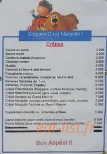 Chez Margotte — carte page 1