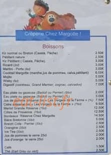 Chez Margotte — carte page 3