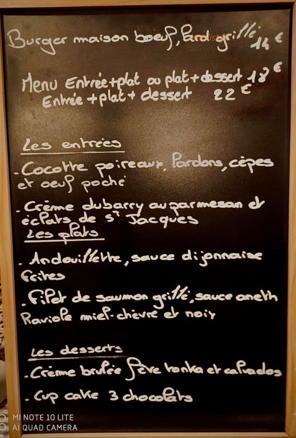 Le Relais de la Gare — carte page 1