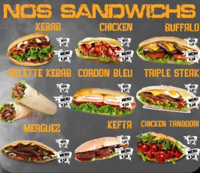 O'Kebabs — carte page 2