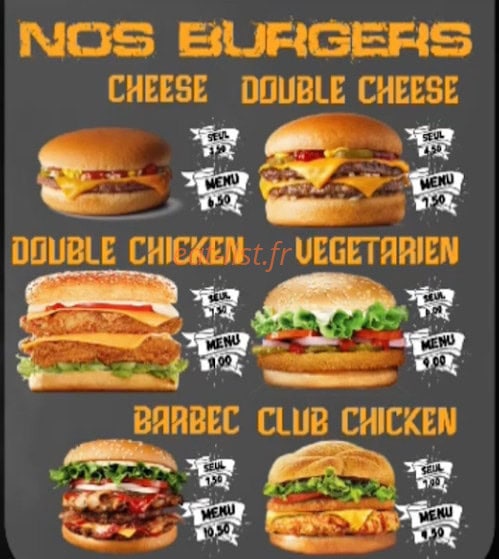O'Kebabs — carte page 1