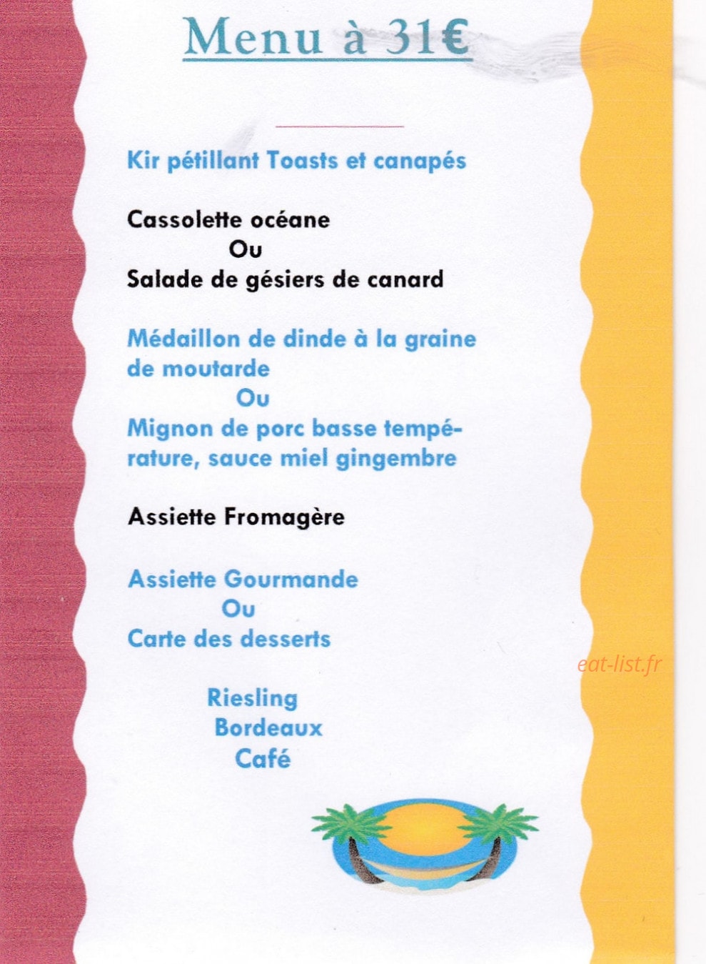 Le Tahitien — carte page 1