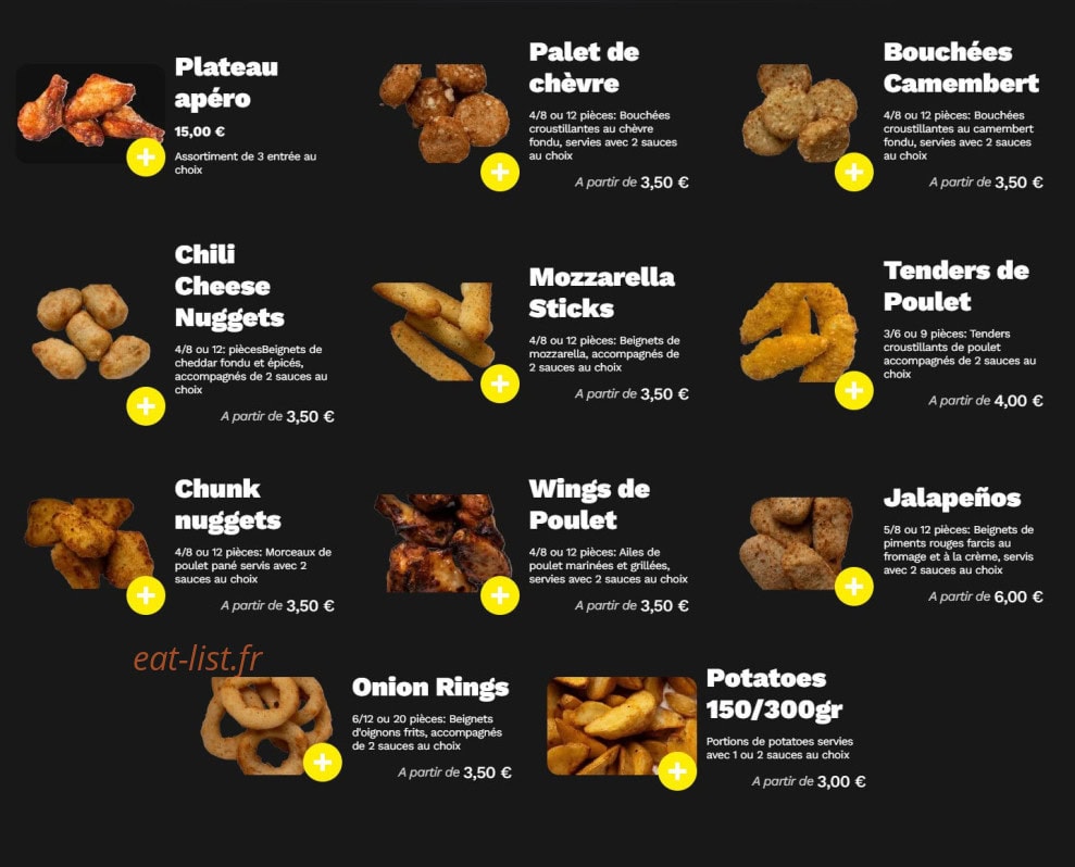 Au Comptoir des Pizzas — carte page 2