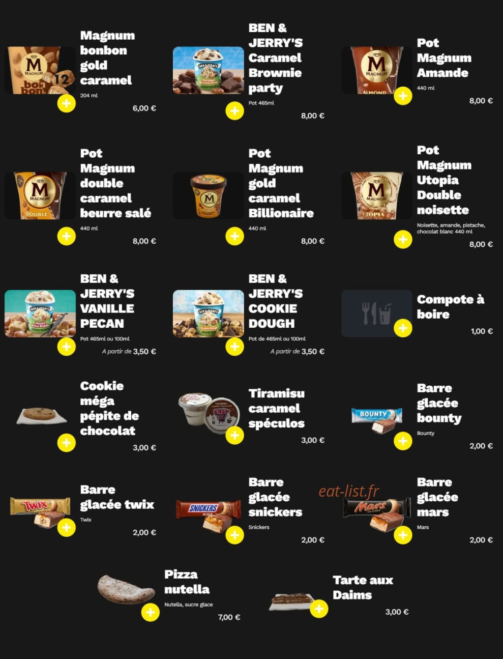 Au Comptoir des Pizzas — carte page 3