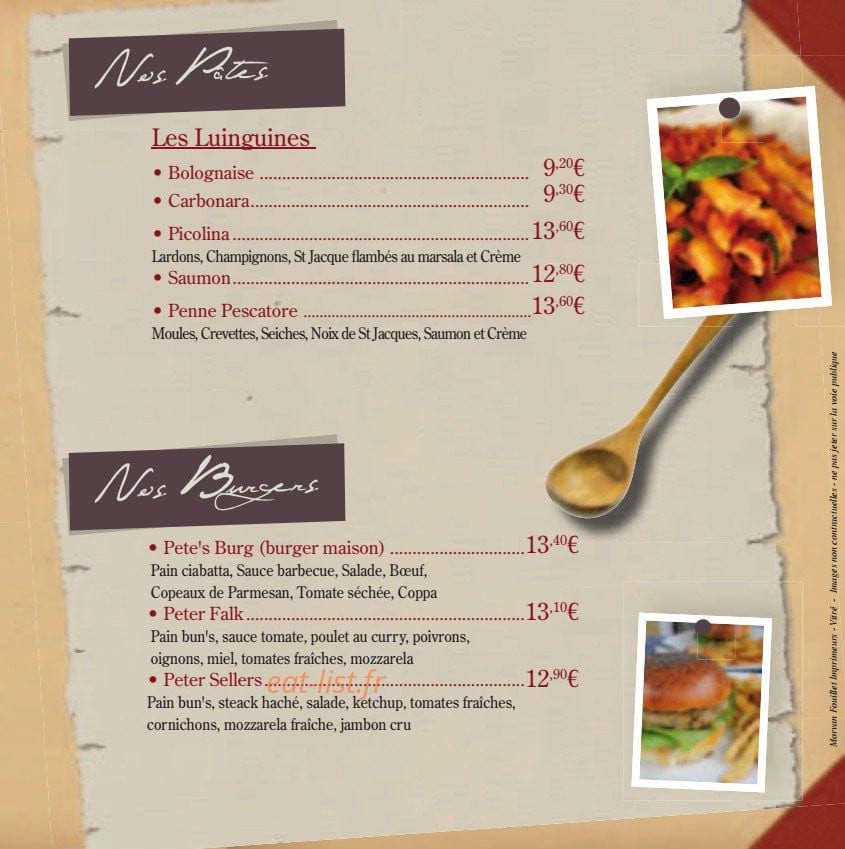 Chez Pierre — carte page 4
