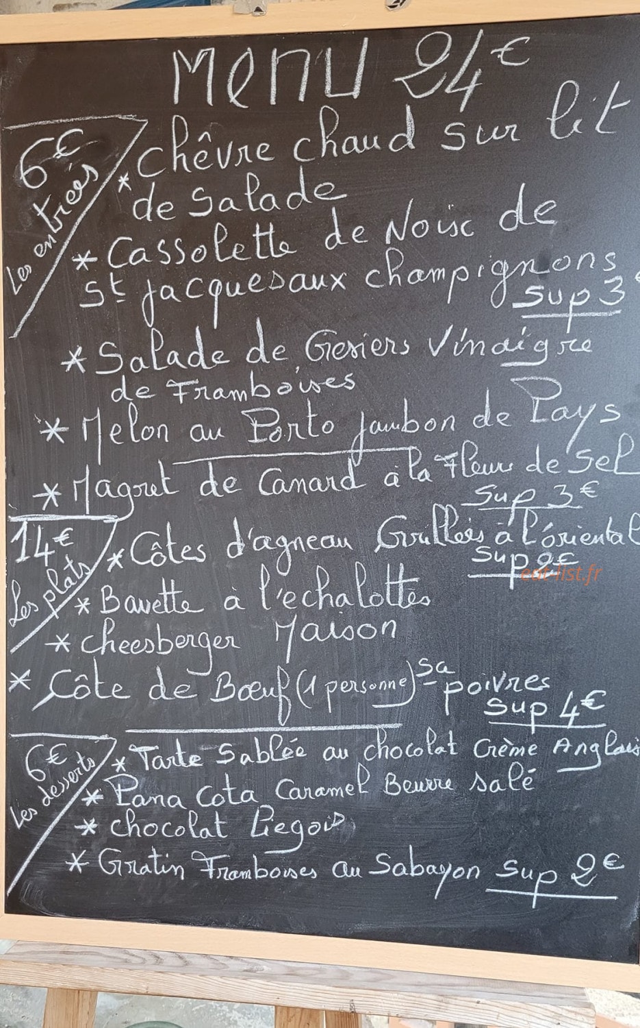 L'entracte — carte page 1
