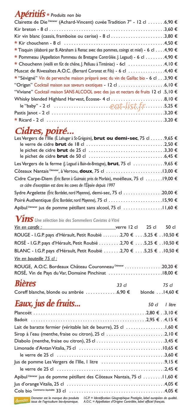 La Clé des Champs — carte page 3