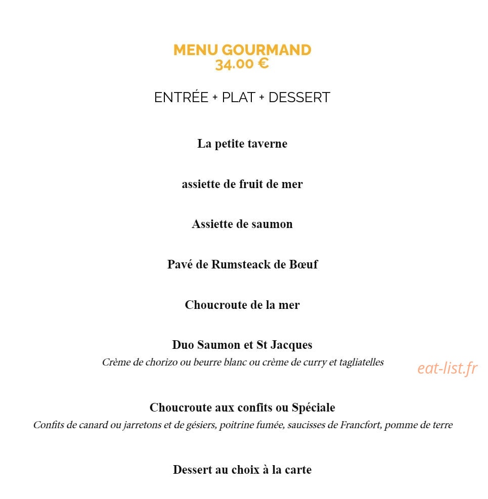 La Taverne Vitré — carte page 14