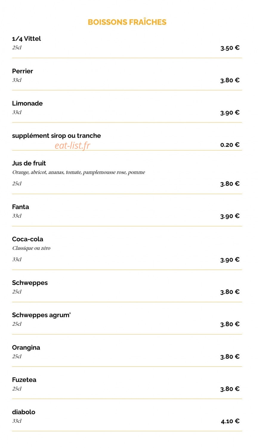 La Taverne Vitré — carte page 24