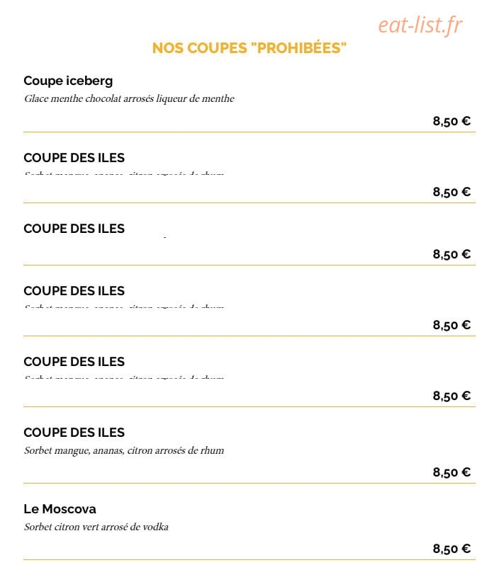 La Taverne Vitré — carte page 12