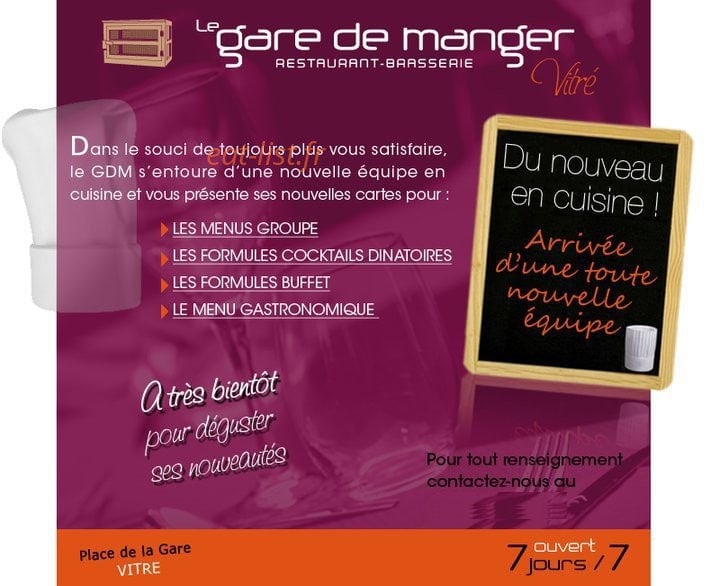 Le Gare de Manger — carte page 1