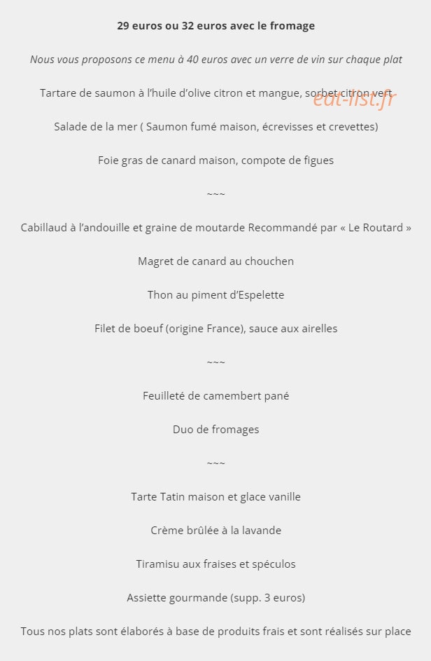 Le Petit Pressoir — carte page 2
