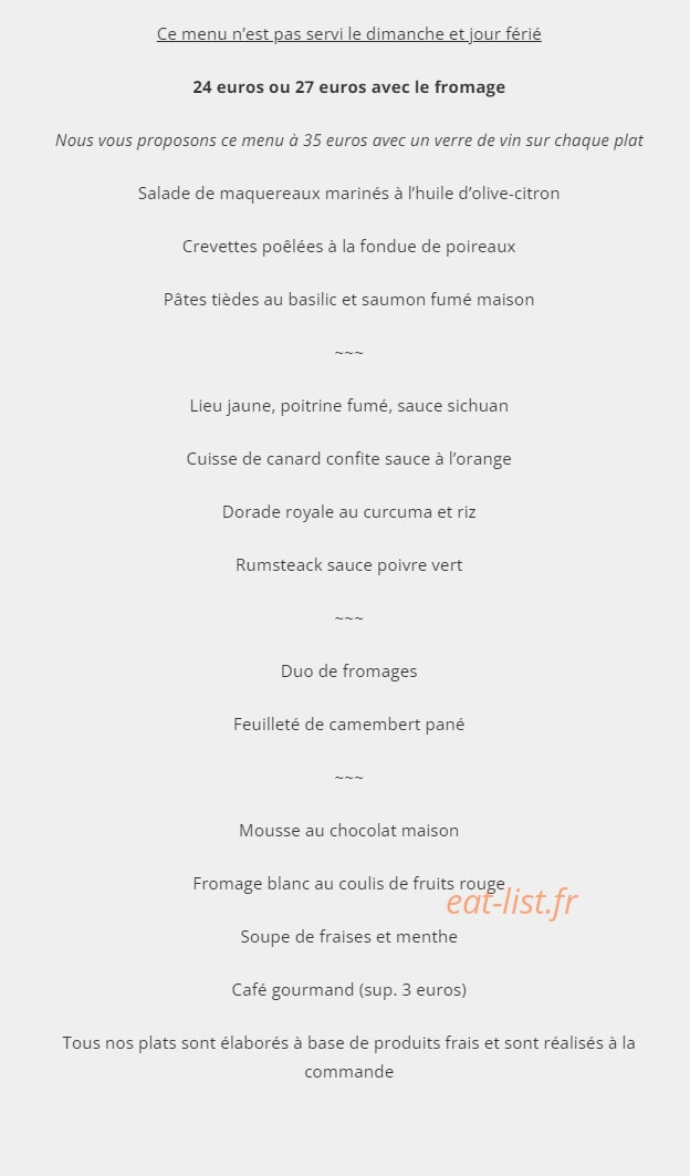Le Petit Pressoir — carte page 3