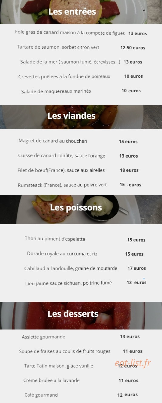 Le Petit Pressoir — carte page 5