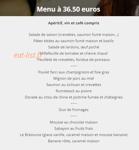 Le Petit Pressoir — carte page 8