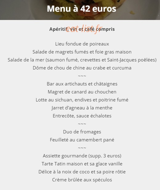 Le Petit Pressoir — carte page 6