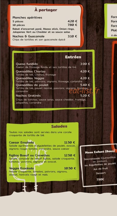 O'Mexicain — carte page 1