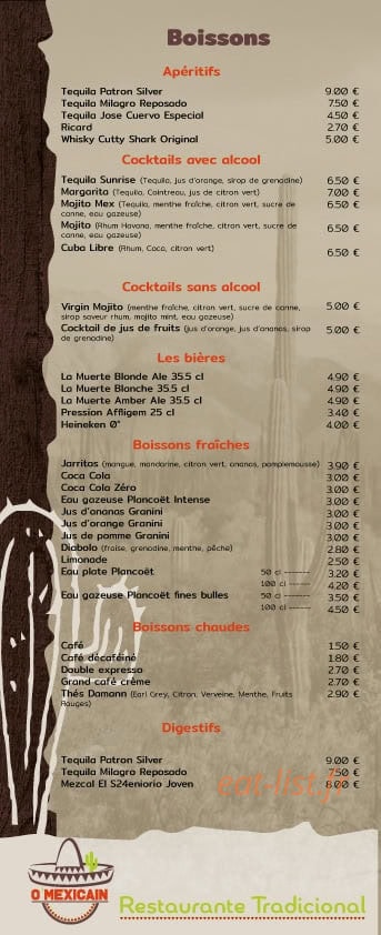 O'Mexicain — carte page 3