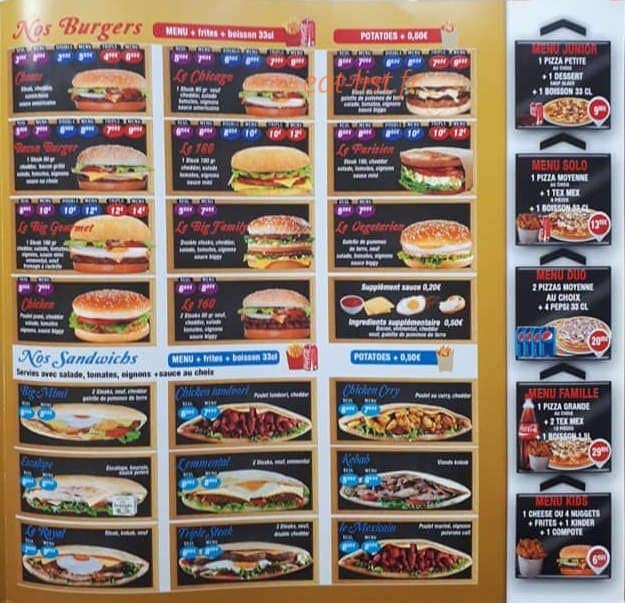 Pizza tacos — carte page 4