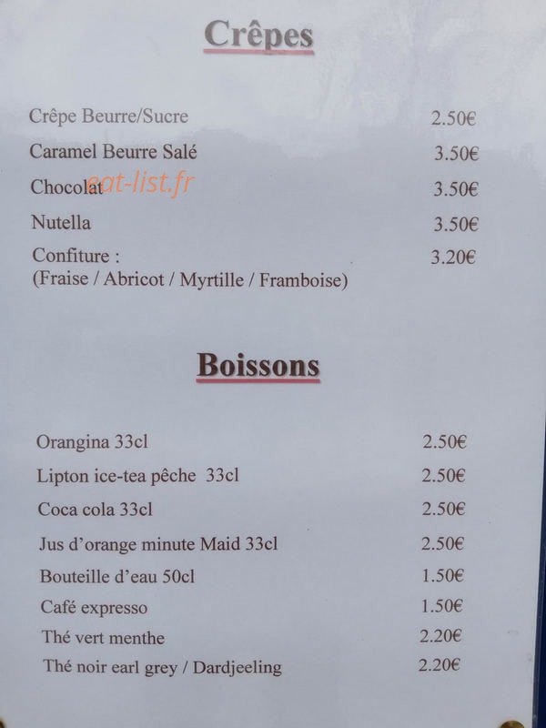Place aux crêpes — carte page 1