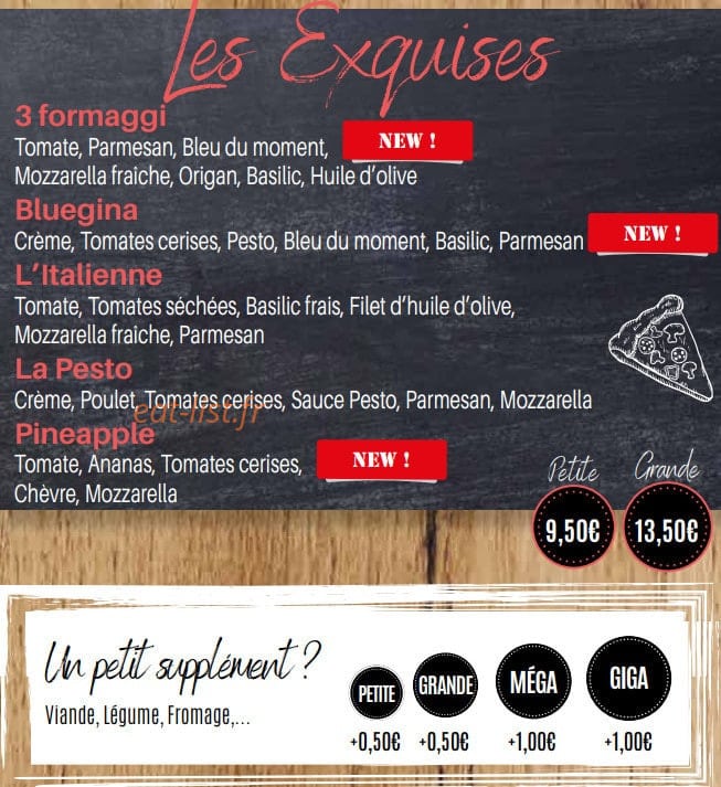 Show Pizz — carte page 6