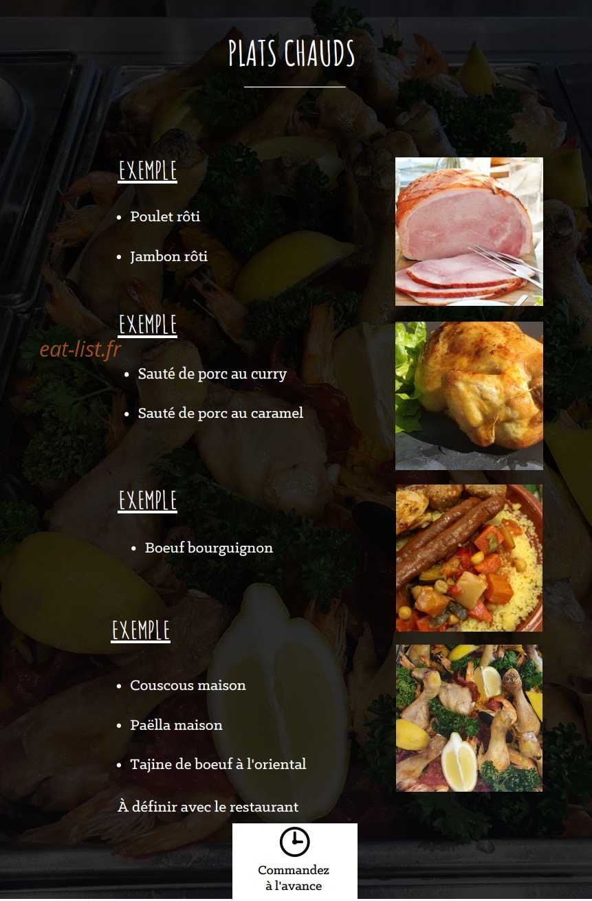 À La Part — carte page 6