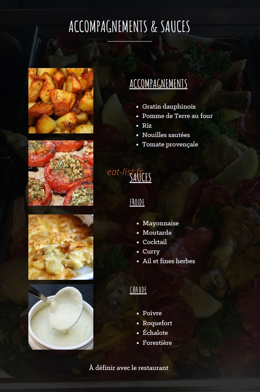 À La Part — carte page 7