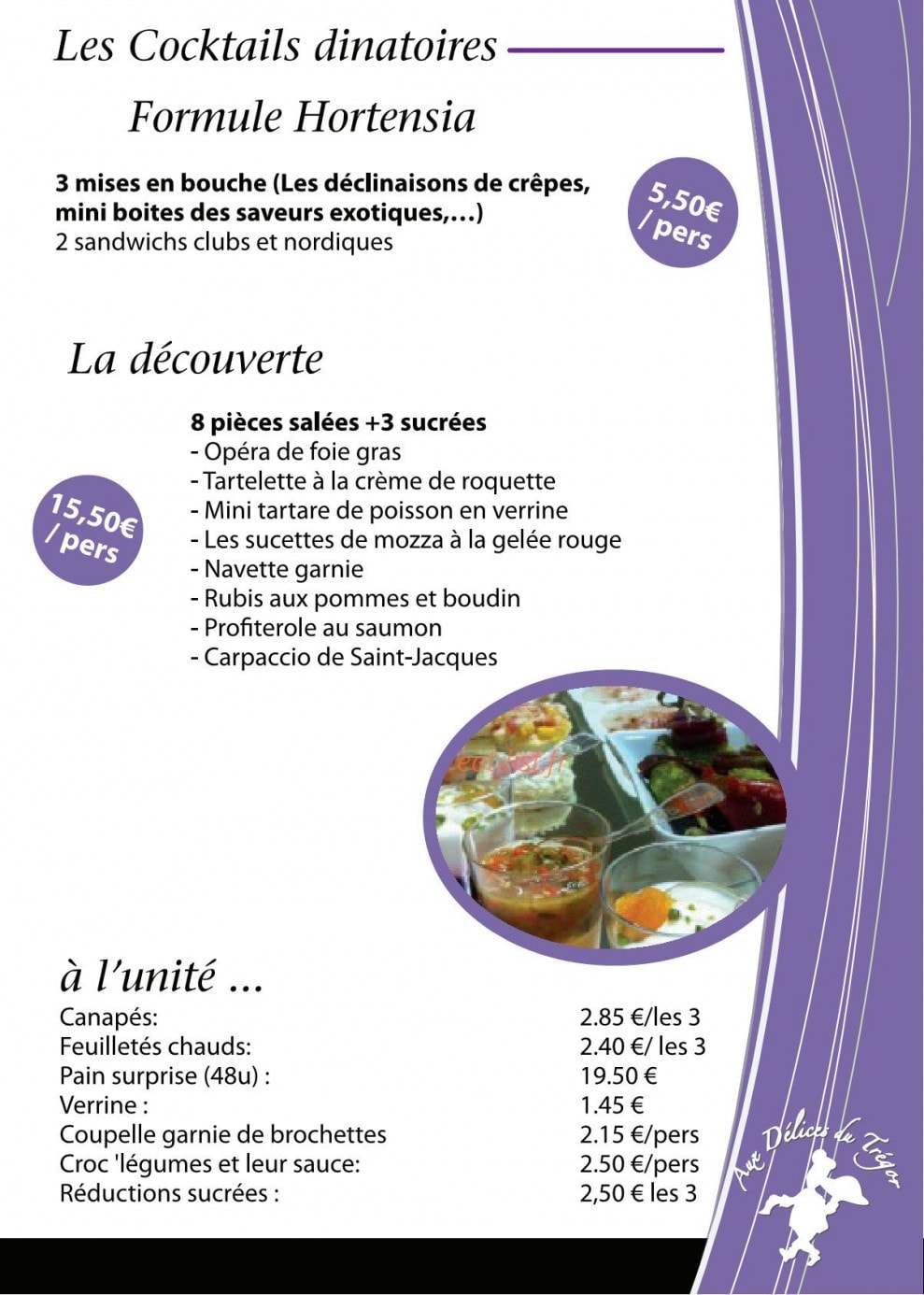 Aux Delices du Tregor — carte page 7
