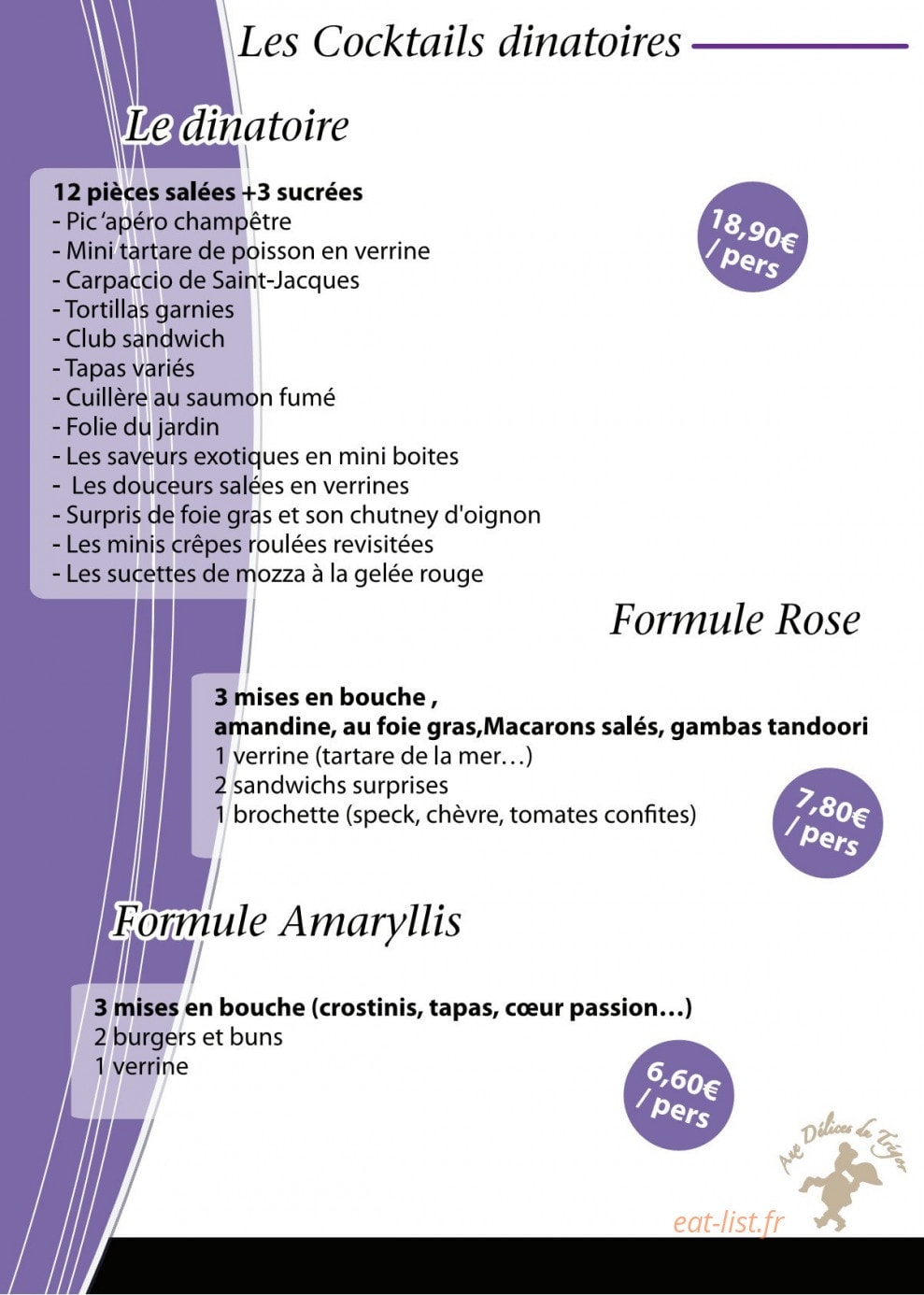 Aux Delices du Tregor — carte page 6