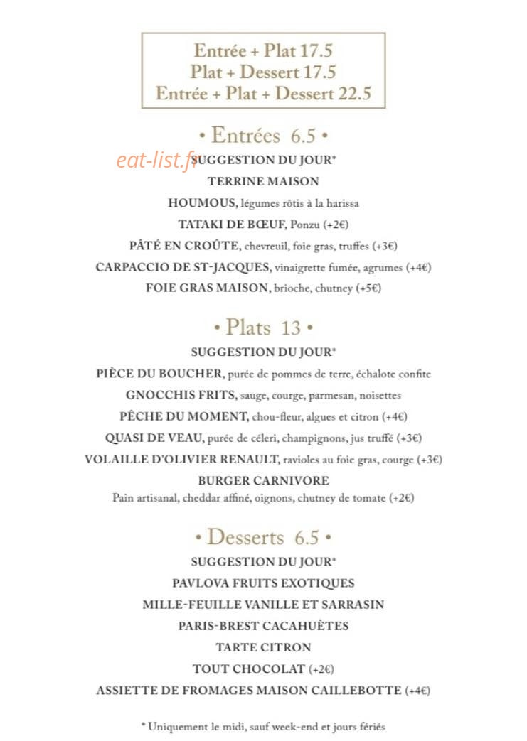 Carnivore — carte page 1