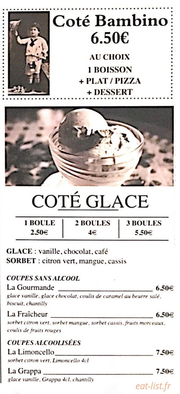 Côté Bistro — carte page 3