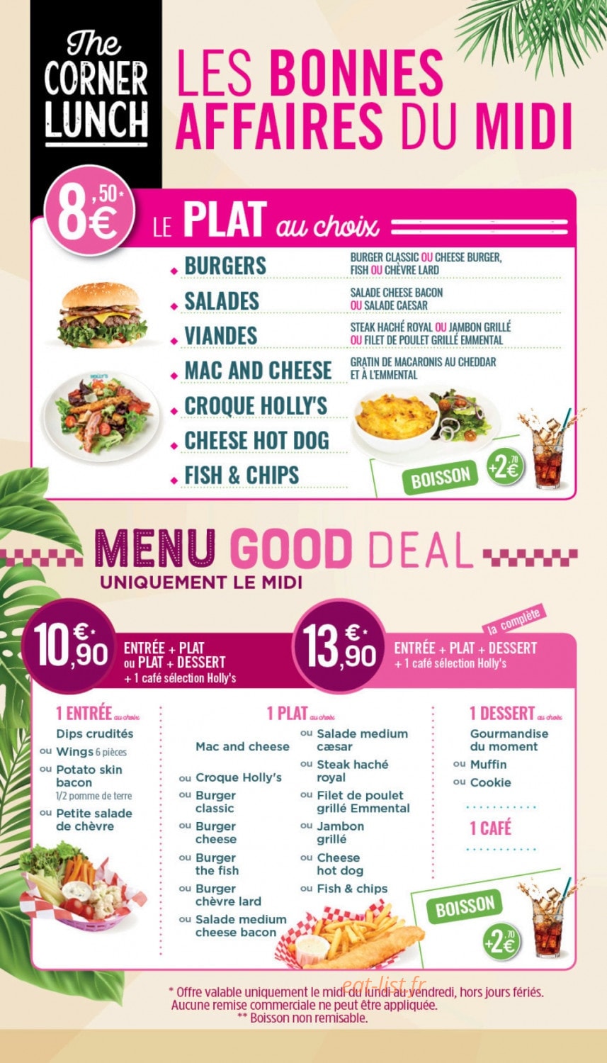 Holly's Diner — carte page 5