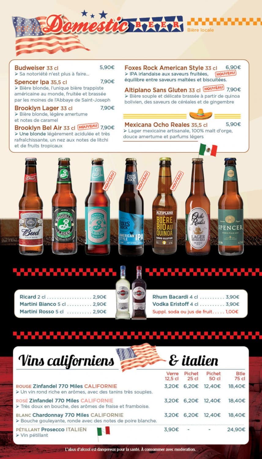 Holly's Diner — carte page 17