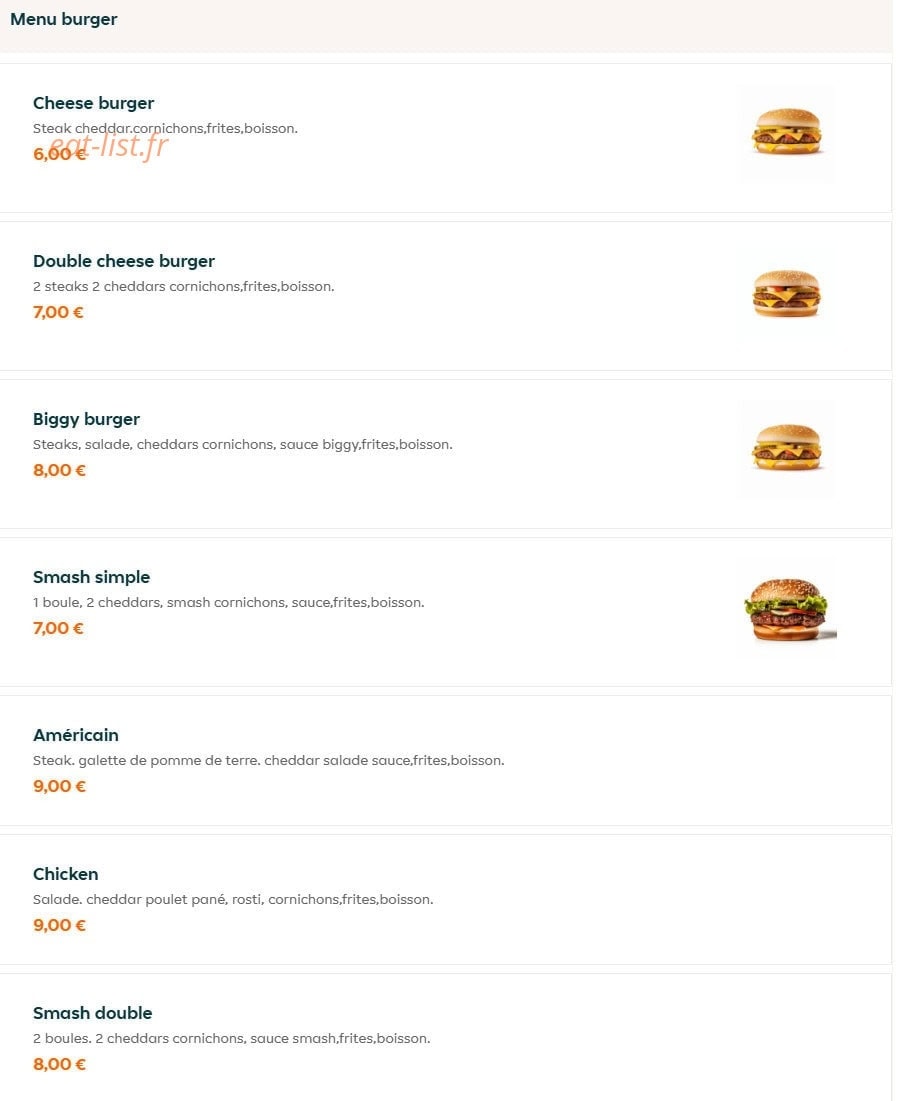 Koko food — carte page 3