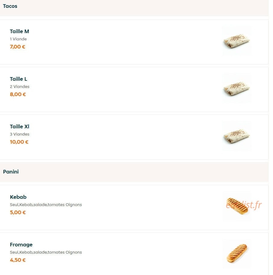 Koko food — carte page 5