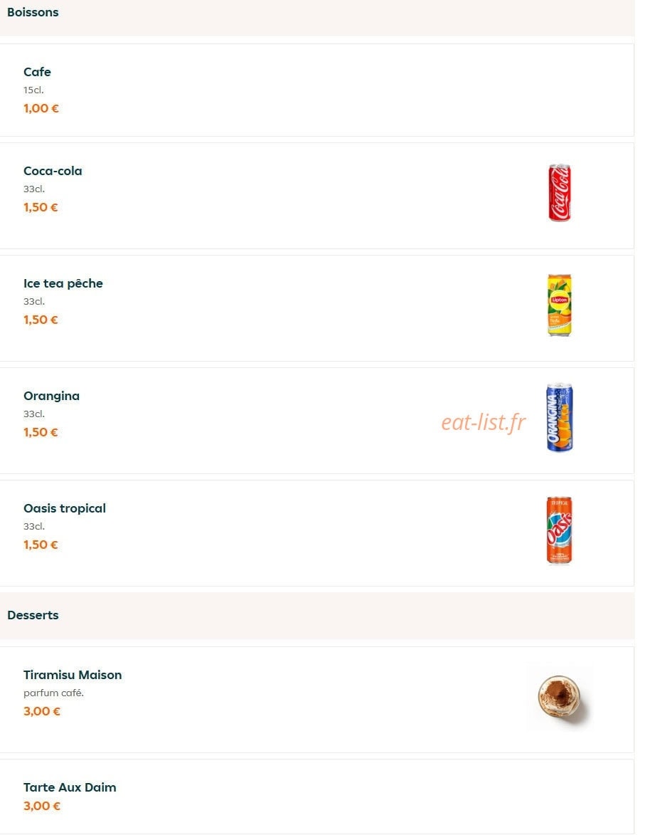 Koko food — carte page 9