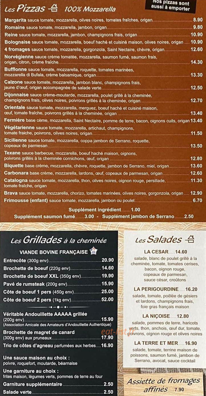 Le Cosy — carte page 2