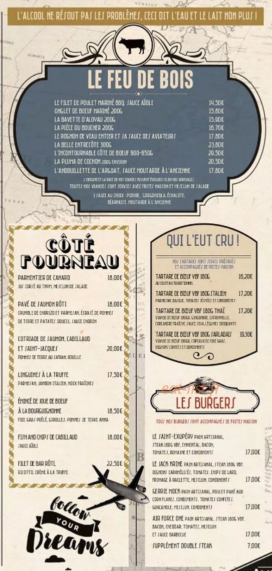 Les Aviateurs — carte page 2
