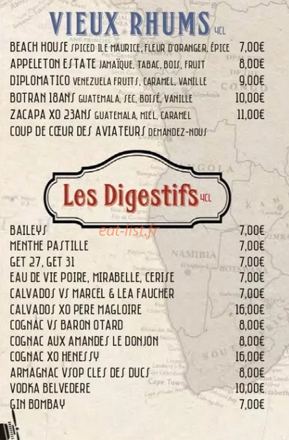 Les Aviateurs — carte page 15
