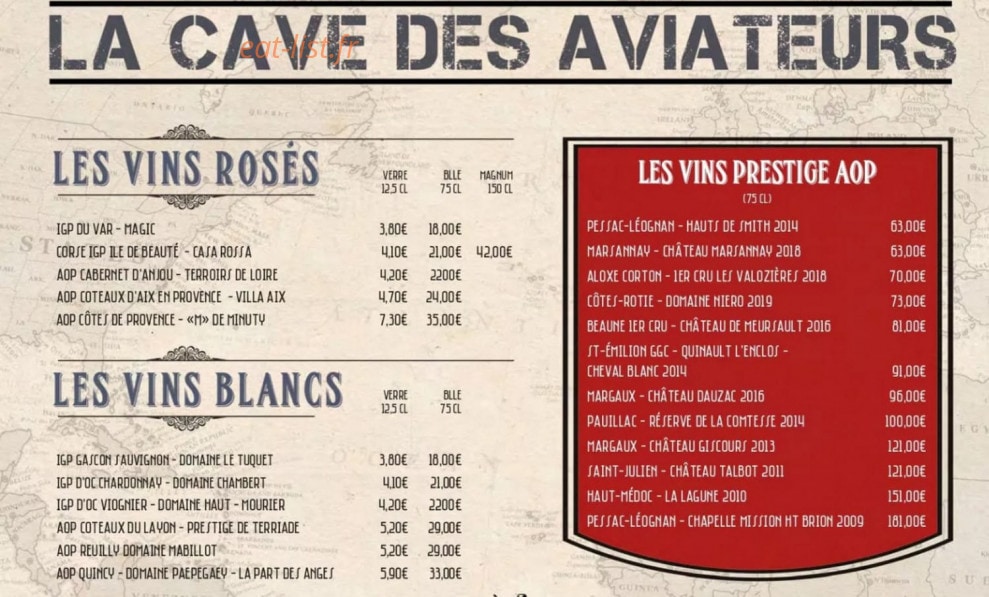 Les Aviateurs — carte page 9
